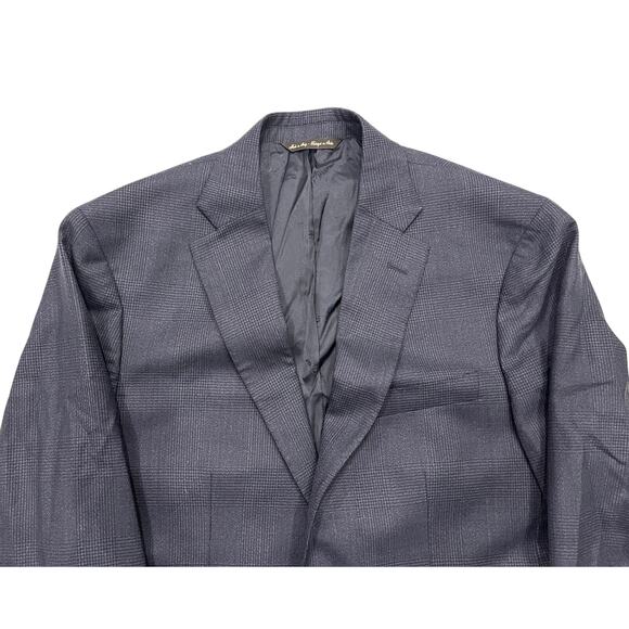 13-35 ERMENEGILDO ZEGNA Men's Superfine Australian Wool Suit Black Size 38 - Picture 5 of 16